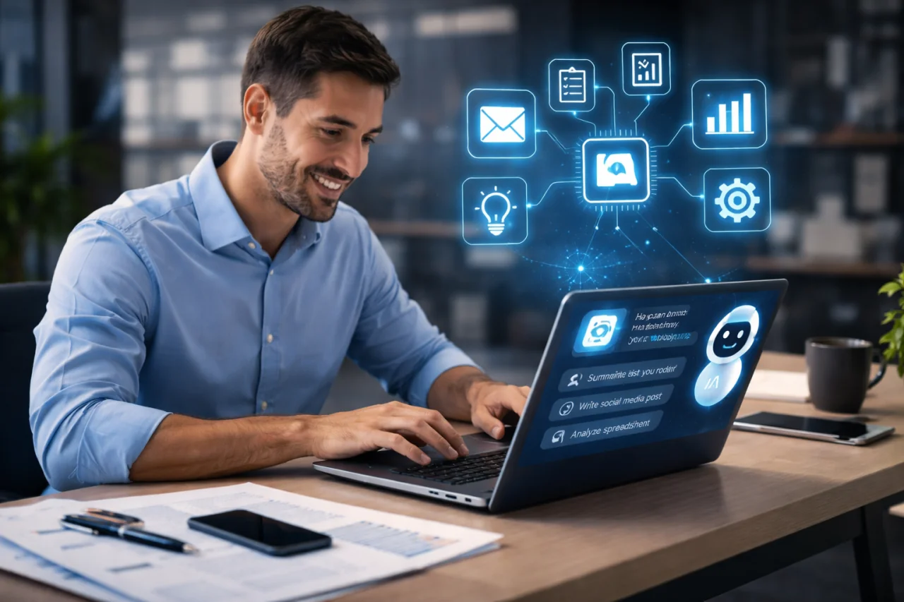 Inteligência Artificial para Produtividade no Dia a Dia: Seu Novo Aliado no Trabalho Inteligência Artificial para Produtividade no Dia a Dia: Seu Novo Aliado no Trabalho